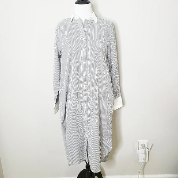 NWT J. Crew Classic Fit Crisp Cotton Poplin Shirtdress 0 - Picture 7 of 7